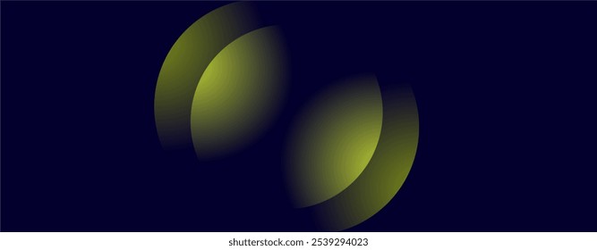 Fondo Abstractas con una sola curva verde sobre un fondo azul.