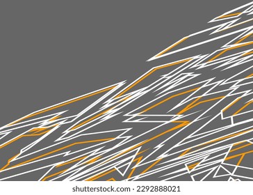 Abstract background with sketch geometric line pattern and with some copy space area