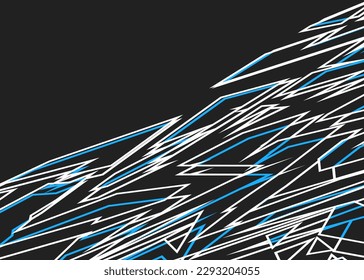 Abstract background with sketch geometric line pattern and with some copy space area