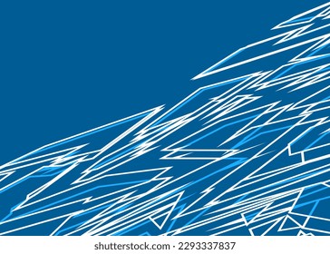 Abstract background with sketch geometric line pattern and with some copy space area