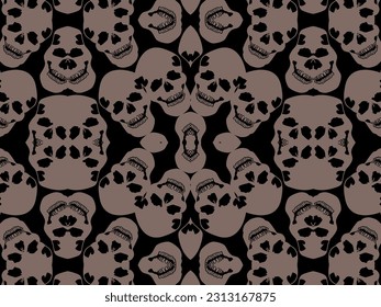 Abstract background with skull motif. Luxury abstract design. Modern Exclusive Design. Creative elegant design for your art projects.