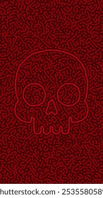 Abstract Background with Skull Wallpaper