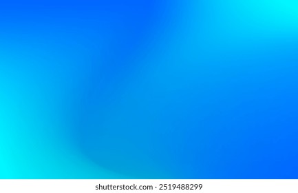 Abstract background in sky blue color. Elegant curve with bright gradient for digital, banner, business, web, brochure, flyer, advertisement, surface, landing page, display, header, decor, greeting