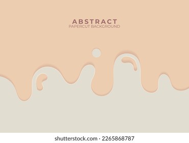 abstract background with slime papercut waves