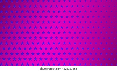 Abstract background of small blue stars on purple