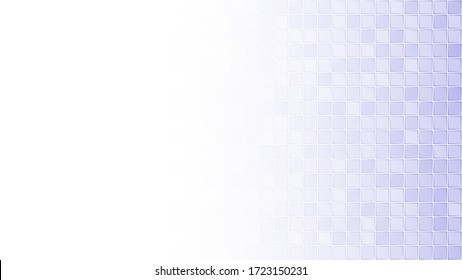 Abstract background of small squares in blue colors with horizontal gradient