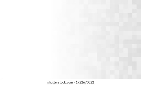 Abstract background of small squares in gray colors with horizontal gradient