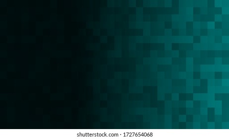 Abstract background of small squares in light blue colors with horizontal gradient