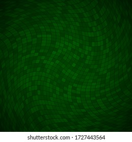 Abstract background of small squares or pixels in dark green colors
