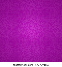 Abstract background of small squares or pixels in purple colors