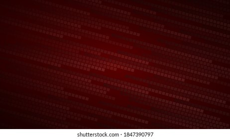 Abstract background of small squares or pixels in shades of dark red colors