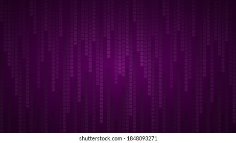 Abstract background of small squares or pixels in shades of dark purple colors