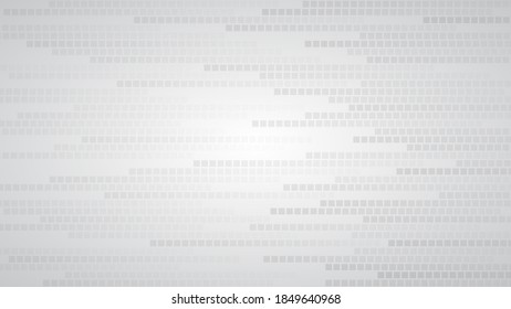 Abstract background of small squares or pixels in shades of gray and white colors