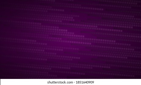 Abstract background of small squares or pixels in shades of dark purple colors