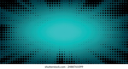 Abstract background of small squares or pixels of different sizes in blue colors.eps 10