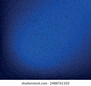 Abstrakter Hintergrund von kleinen Quadraten oder Pixeln unterschiedlicher Größe in blauen Farben.