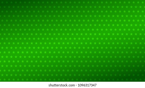 Abstract background of small stars in green colors.