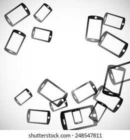 abstract background: smartphone