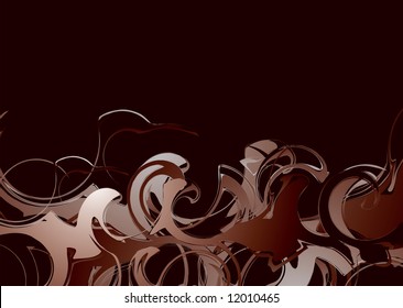 Abstract background with a smoke design in black and red