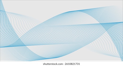 Abstract background with smoke . Background lines wave abstract stripe design. White background, blue mesh abstract, vector blurred soft blend color background.