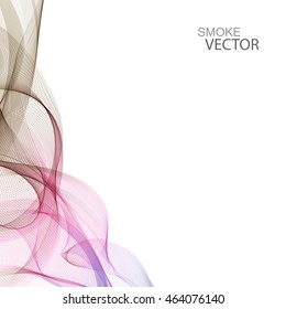 Abstract background smoke wave.