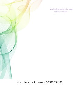 Abstract background smoke wave.