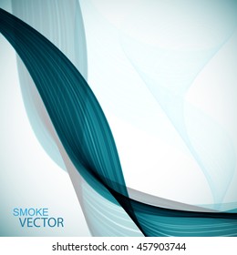 Abstract background smoke wave. Vector, illustration