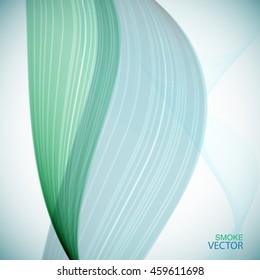 Abstract background smoke wave. Vector, illustration