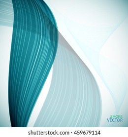 Abstract background smoke wave. Vector, illustration