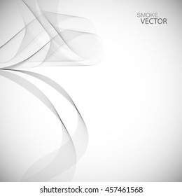 Abstract background smoky wave. Vector, illustration, pattern booklet
