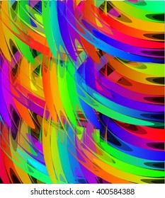 Abstract background with smooth bright waves 