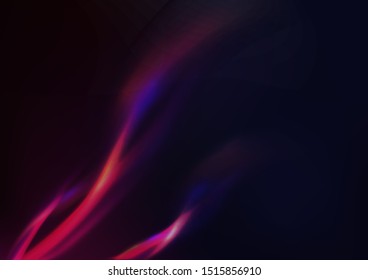 Abstract background, smooth curve line and wave vibration vector illustration