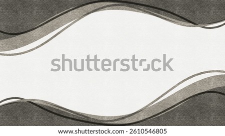 Abstract background of smooth curves illustration. Gray wave