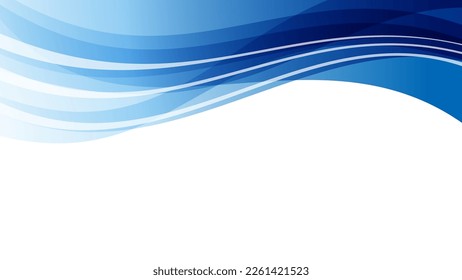 Abstract background of smooth curves, vector illustration.