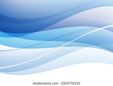Abstract background of smooth curves, vector illustration.