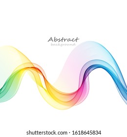 
Abstract background of smooth elegant rainbow wave lines.