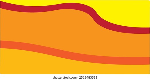 abstract background. Smooth, flowing Red yellow orange  waves create a warm and welcoming atmosphere. It is perfect for business presentations, websites. Warm orange waves, bright red curves, 