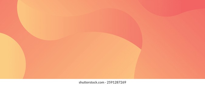 Abstract background with smooth, flowing shapes in warm orange tones. The background features a gradient texture with orange hues. Pink digital background vector. Colorful gradient background vector.