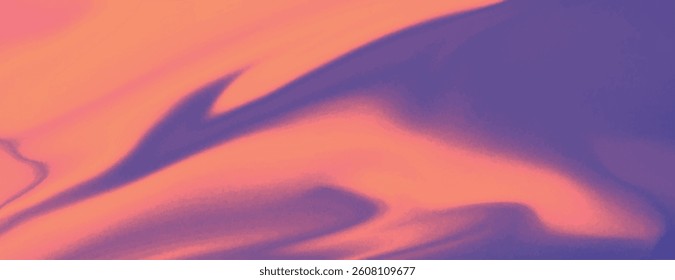 Abstract background with a smooth, flowing texture. The background features orange and purple colors, creating a vibrant, artistic background. Abstract fluid gradient texture background vector