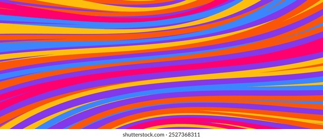 Fundo abstrato de ondas suaves de cores vibrantes. Elemento de design gráfico moderno minimalista.