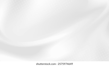 Abstract background with a smooth  flowing white texture