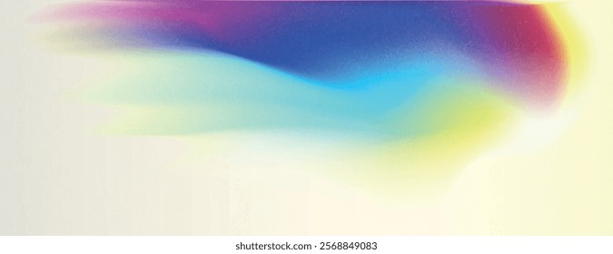 Abstract background with a smooth gradient of blue and yellow. The background features a soft, flowing texture with vibrant blue and yellow hues. Gradient colorful background. Blue background vector.