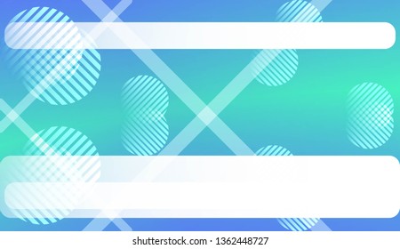 Abstract Background With Smooth Gradient Color, Line, Geometric Shape. For Brochure, Banner, Wallpaper, Mobile Screen. Vector Illustration
