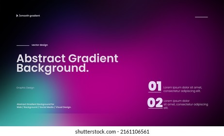 Abstract background with smooth gradient. vector design for background, visual design, web, landing page, etc