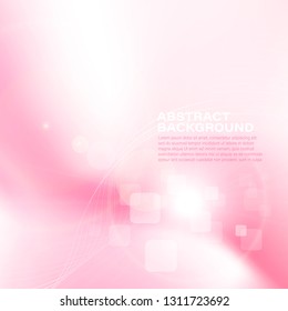 Abstract background smooth light pink and white curve and blend element vector illustration eps 10