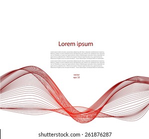 Abstract background with smooth lines