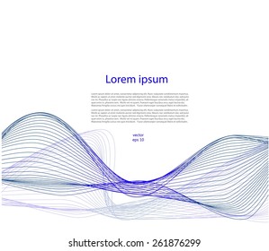 Abstract background with smooth lines