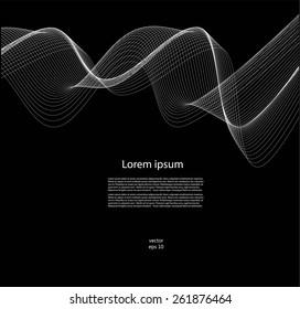 Abstract background with smooth lines