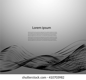 Abstract background with smooth lines