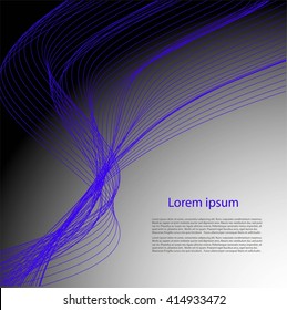 Abstract background with smooth lines